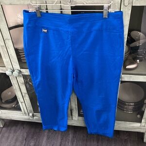 Alfani Blue Capri Pants with Stretchy Fit